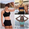 Strappy Womens Sports Bra Cross Back for Running Removable Padded Workout Yoga Bras Pack Gifts