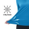Women's 1/4 Zip Long Sleeve Rash Guard Shirts UPF 50 Quarter Zip Pullover Quick Dry Hiking Workout Tops