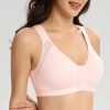Women's Full Coverage Front Closure Posture Back Unpadded Wirefree Everyday Bra -Comfort and Double Support