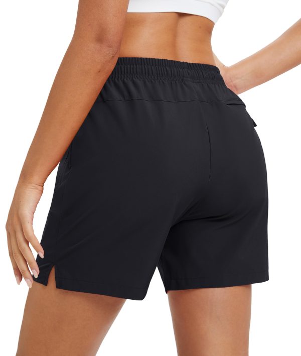 71ZgG5d65CL.jpg Women's 5" Hiking Shorts UPF 50+ Quick Dry Lightweight Athletic Running Golf Summer Casual Shorts with Pockets