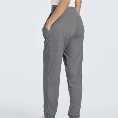 3 Pack: Women's Ribbed Lounge Jogger Cuffed Yoga SweatpantsPockets (Available in Plus)