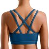 Sports Bras for Women,Molded Cup Strappy Running High Support Sports Bras Workout Yoga Bra