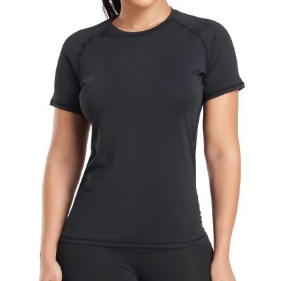 4 Pack Women's Compression Shirt Long/Short Sleeve Performance Workout Baselayer Athletic Top Gym Sports Gear