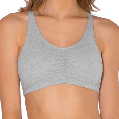 Women's Adjustable Shirred Front Racerback Sports Bra Multi Packs!
