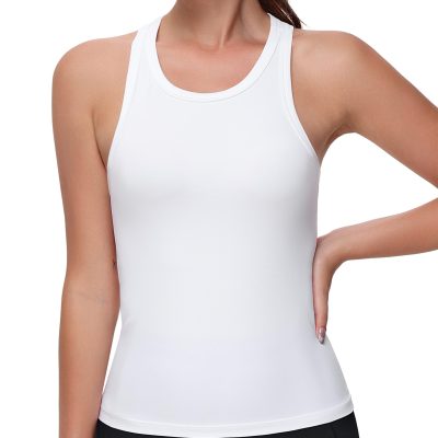 Women's Racerback Workout Tank Tops Slim Fit Soft Sleeveless Yoga Shirts