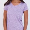 5 Pack: Women's Short Sleeve V-Neck Activewear T-Shirt Dry-Fit Wicking Yoga Top (Available in Plus)