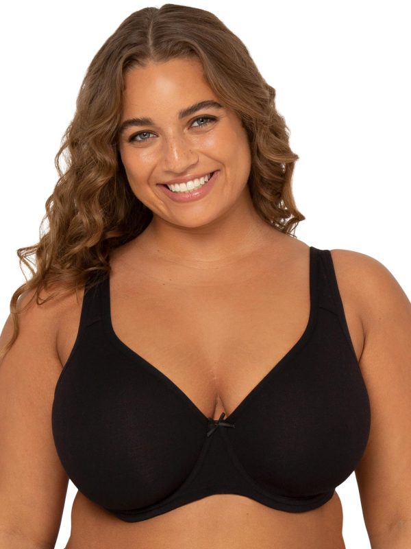 71ekP6do4mL.jpg Women's Plus-Size Cotton Unlined Underwire Bra