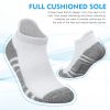 Ankle Athletic Running Socks Low Cut Sports Socks Breathable Cushioned Tab Socks for Men Women 6 Pairs