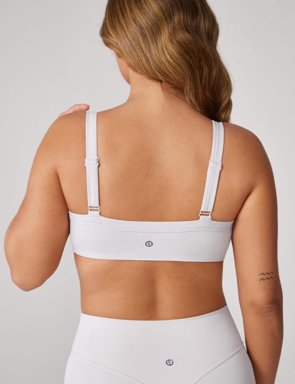71gxVnn2OWL.jpg Hugcurve Adjustable Sports Bra Square Neck Wireless Padded Yoga Workout Tops