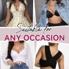 Women's Deep Plunge Push Up Low Cut Thick Padded Underwire Everyday Bra