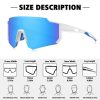 Polarized Sports Sunglasses for Men Women,Driving Fishing Cycling Mountain Bike Sunglasses UV400 Protection