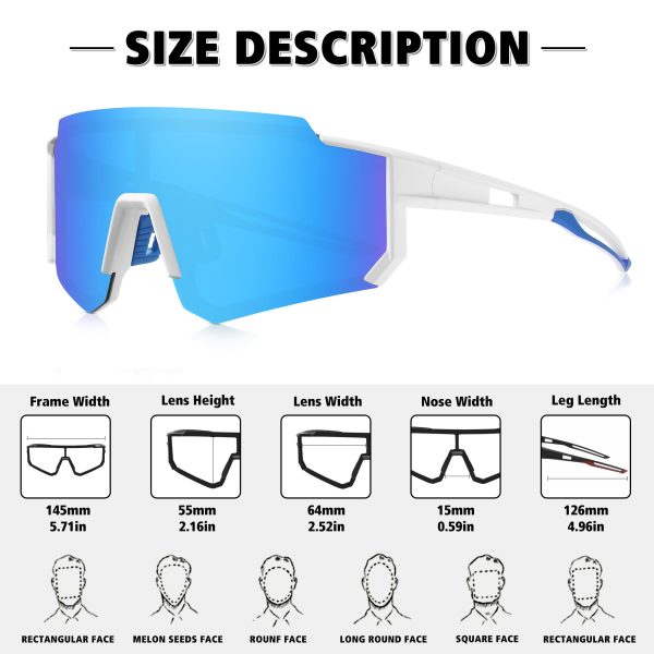 71k-P01U1RL.jpg Polarized Sports Sunglasses for Men Women,Driving Fishing Cycling Mountain Bike Sunglasses UV400 Protection