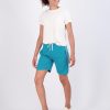 4-Pack: Women's 7" Mesh Quick-Dry Bermuda Active Athletic Long Shorts with Pockets (Available in Plus Size)