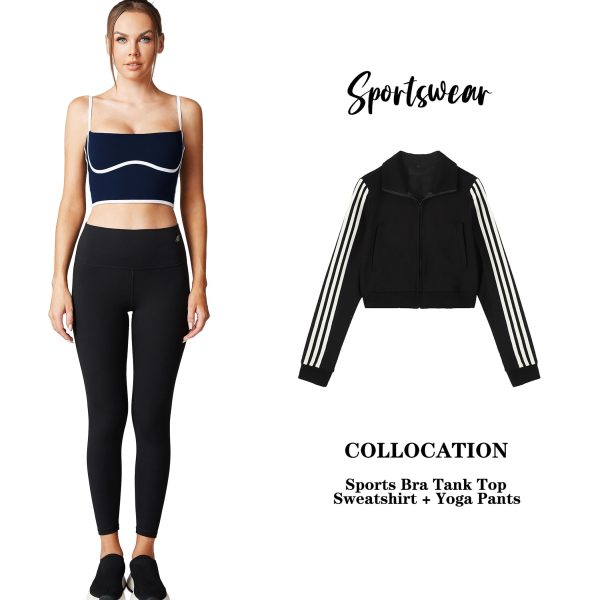 71lkZdKMeCL.jpg Sleeveless Spaghetti Strap Padded Sports Bra Tank Tops Square Neck Double Layer Workout Fitness Basic Crop Tops