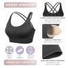 Strappy Womens Sports Bra Cross Back for Running Removable Padded Workout Yoga Bras Pack Gifts