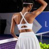 Sports Bra for Women High Support Molded Cup Strappy Running Sports Bras Workout Sports Bra