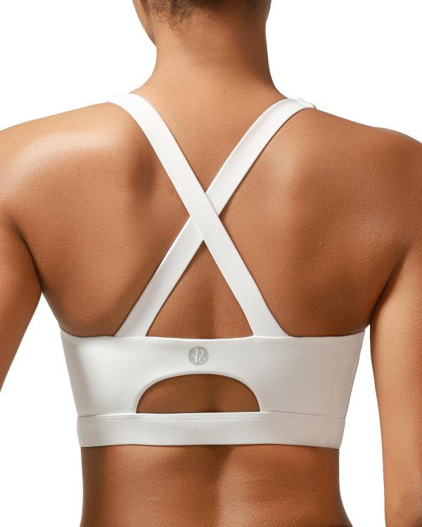 71oOED8lWjL.jpg Sports Bra for Women High Support Molded Cup Strappy Running Sports Bras Workout Sports Bra