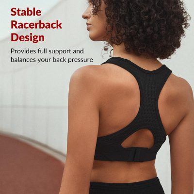 Sports Bras for Women High Impact Support Racerback Sports Bra Plus Size No Underwire for Running Workout