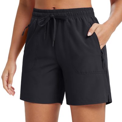 Women's 5" Hiking Shorts UPF 50+ Quick Dry Lightweight Athletic Running Golf Summer Casual Shorts with Pockets