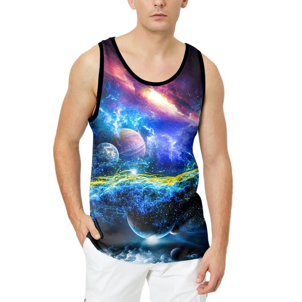 71pt-Il4MJS.jpg Men's 3D Tank Tops Summer Casual Novelty Sleeveless Shirt Unisex Colorful Graphics Top Tees Shirt