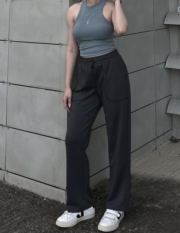 71pt8w1iaL.jpg Womens Straight Leg Sweatpants Casual Athletic Workout Pants Stretch Soft Lounge Pants with Pockets