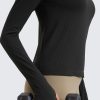Womens Seamless Workout Long Sleeve Shirts Quick Dry Gym Athletic Tops Breathable Running Yoga T-Shirts