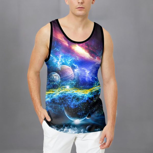 71wcnPo2dwL.jpg Men's 3D Tank Tops Summer Casual Novelty Sleeveless Shirt Unisex Colorful Graphics Top Tees Shirt