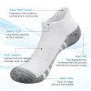 Ankle Athletic Running Socks Low Cut Sports Socks Breathable Cushioned Tab Socks for Men Women 6 Pairs