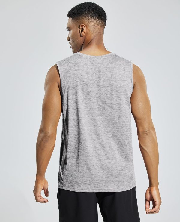 71z9WB2qVIL.jpg Men??s Sleeveless Tank Top Dry Fit Workout Muscle Tee Shirt for Running Athletic Gym Sports Training, Moisture Wicking