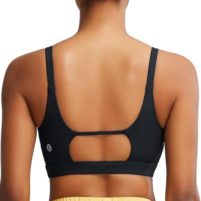 Sports Bras for Women,Square Neck Sports Bra High Support Yoga Bra Workout Crop Top with Built in Bra