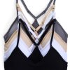 Women??s 4 Pack Racerback Sports Bralette Seamless Wireless Comfort Bra