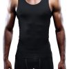 Men's 3 Pack Athletic Compression Under Base Layer Sport Tank Top