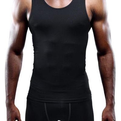 Men's 3 Pack Athletic Compression Under Base Layer Sport Tank Top