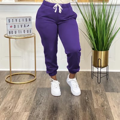Women's Plus Size Casual Sweatpants Drawstring Jogger Pants Tight Track Pants with Pockets
