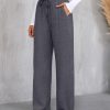 3 Pack Women's Lounge Pants with Pockets Casual Wide Leg Drawstring Yoga Pants Straight Trousers Spring Bottoms