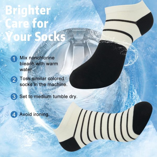 81DJo-29mlL.jpg 20 Pairs Womens Ankle Socks Low Cut Athletic Running Sports Colorful Short Socks with Tab