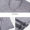 3-4 Pack Women's Dry Fit Tshirt Short Sleeve Moisture Wicking Athletic Shirts Sport Activewear Tee V Neck Workout Top