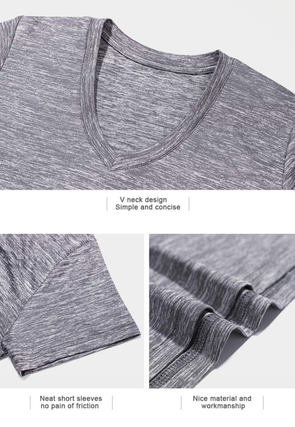 81FhkMIsTpL.jpg 3-4 Pack Women's Dry Fit Tshirt Short Sleeve Moisture Wicking Athletic Shirts Sport Activewear Tee V Neck Workout Top