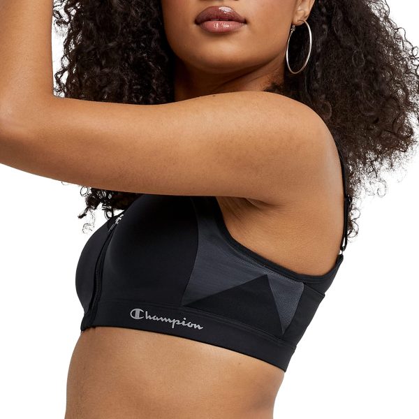 81I24tJcqDL.jpg Women's Sports Bra, Motion Control Zip High-impact Sports Bra, Wirefree Bra for Women
