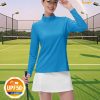 Women's 1/4 Zip Long Sleeve Rash Guard Shirts UPF 50 Quarter Zip Pullover Quick Dry Hiking Workout Tops