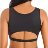 Push up Sports Bra for Women Sexy Hollow Crop Tops with Removable Cups Workout Fitness Yoga Bra Medium Support