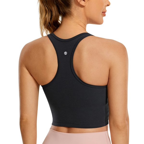 81OfgMg2IoL.jpg Butterluxe Womens Y-Back Racerback Longline Sports Bra - Padded Scoop Neck Workout Crop Tank Top with Built in Pads