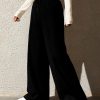 Womens Wide Leg Sweatpants Casual Loose Solid Color Pants Comfy Lounge Joggers Baggy Sweatpants Pockets
