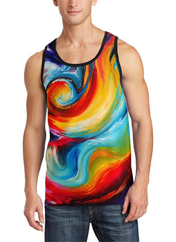81QR2-5NqL.jpg 3D Tank Tops for Men Women Cool Design Graphic Sleeveless Shirts Summer Tops