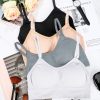 4 Pieces Neck Bralettes Wireless Cami Bra Tank Top Bra Sports Bra for Women Girls (Black, Brown, Army Green, White,Small)