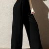 Womens Wide Leg Sweatpants Casual Loose Solid Color Pants Comfy Lounge Joggers Baggy Sweatpants Pockets