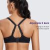 High Impact Sports Bras for Women Support Underwire Cross Back Large Bust Cool Comfort Molded Cup