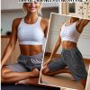 3 Pack Women's Bermuda Shorts, Jogger Yoga Sweat Walking Short Running Knee Length Sport Drawstring Shorts with Pockets
