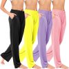Women's 4 Pack Casual Active Relaxed Flowy Fit Lounge & Yoga Pants