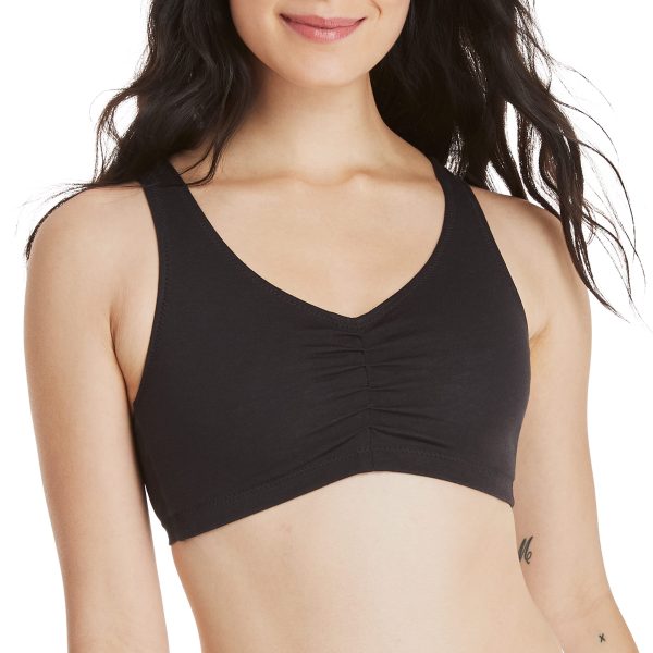 81Yesg65UxL.jpg Women's X-Temp Wireless Bra Pack, Stretch Pullover Bra, Low-Impact Racerback Bra, 2-Pack